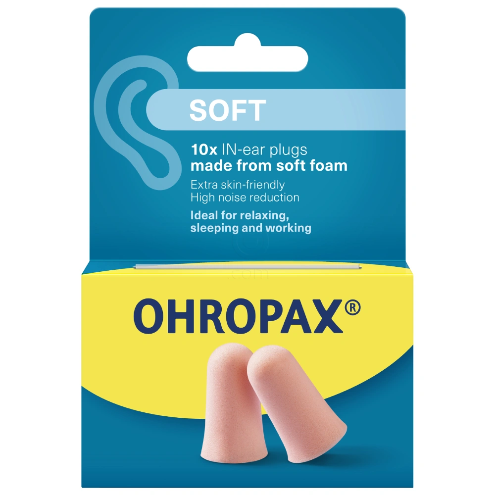 Ohropax Soft, ušesni čepki (10 čepkov)